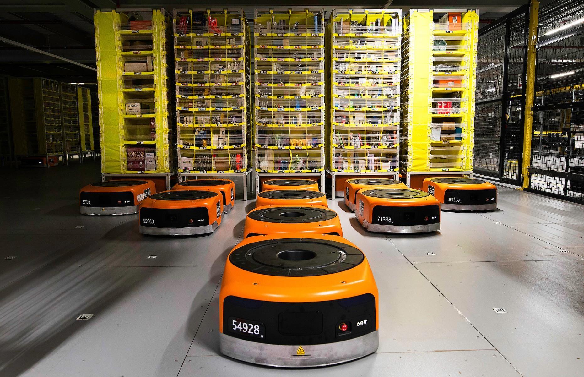 Robots are in control at Amazon