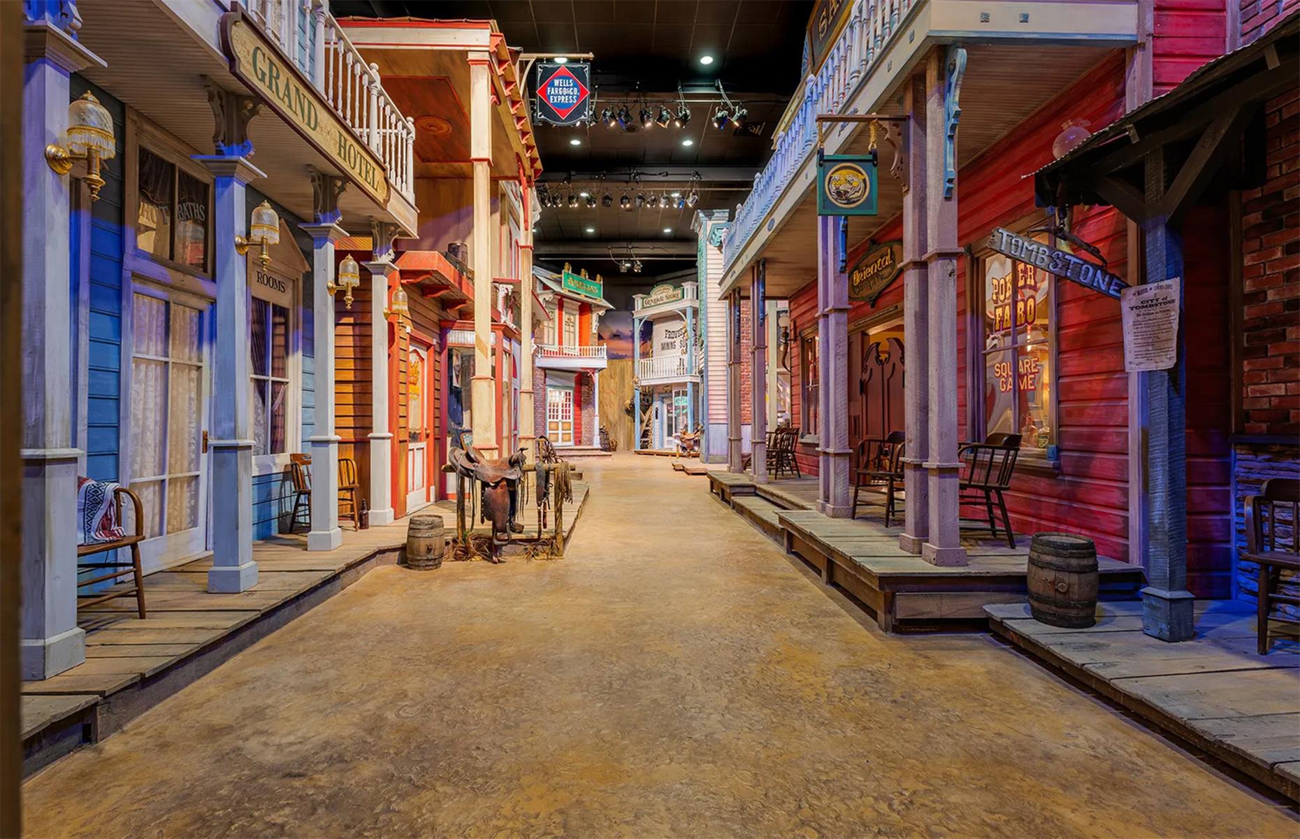 Sprawling mansion with secret Wild West town, Georgia, USA