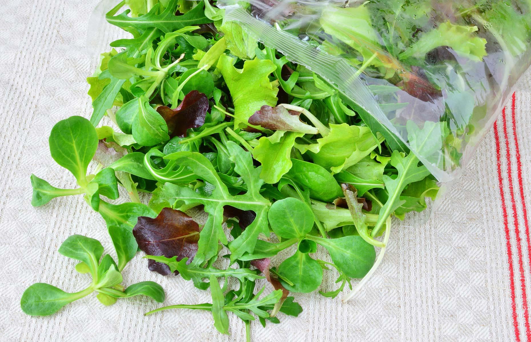 Prevent soggy salad with paper towels
