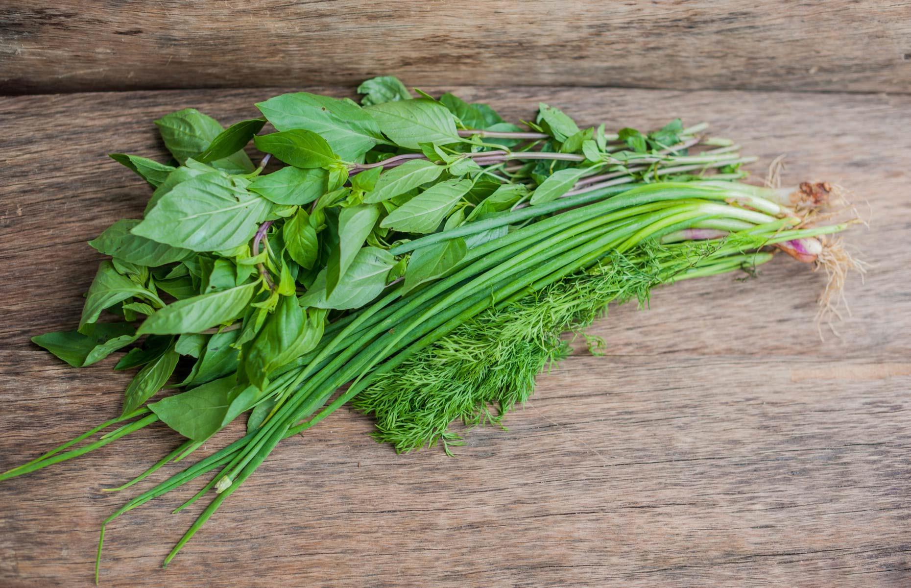Don’t store soft herbs in the fridge