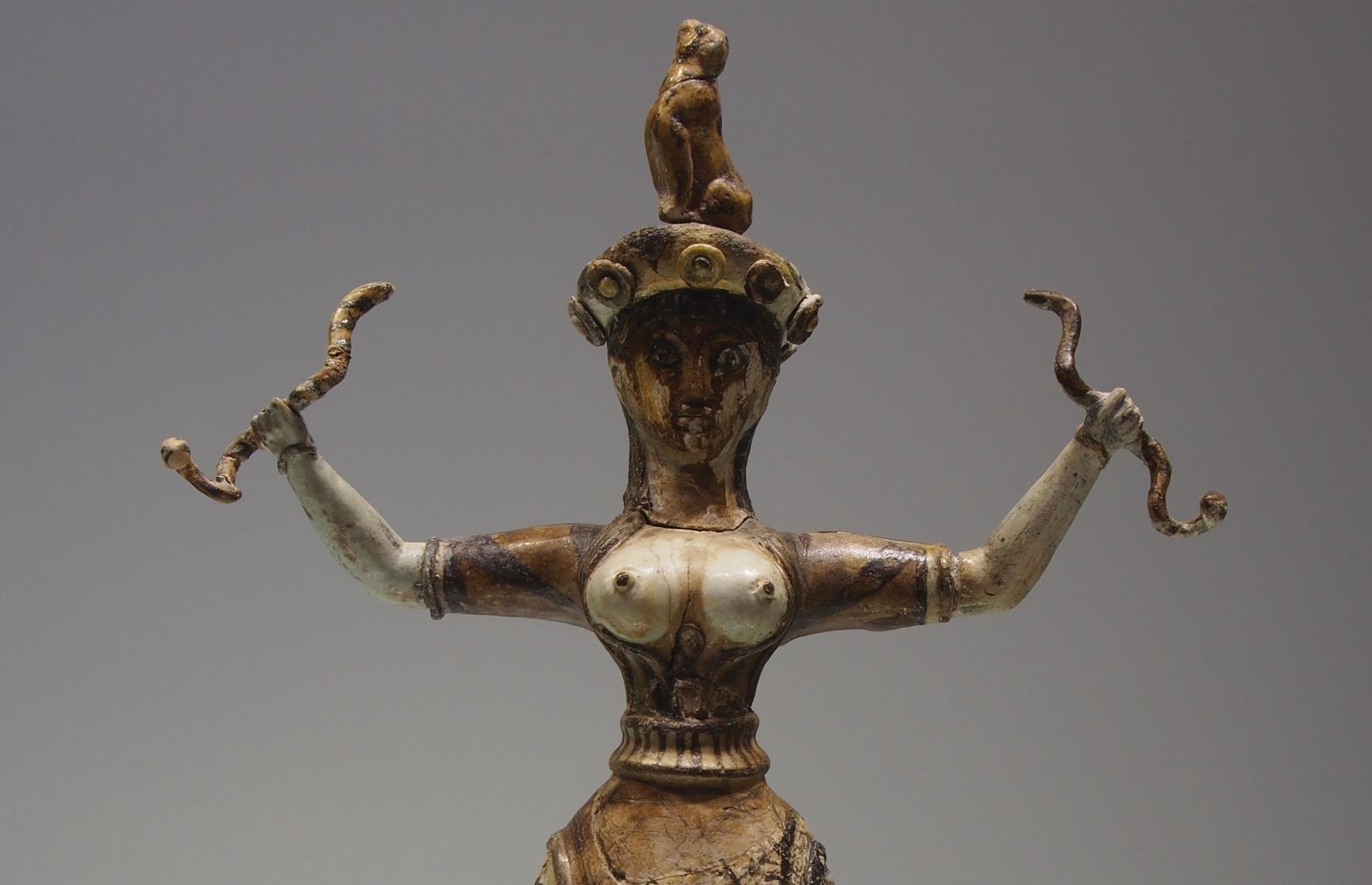 Minoan snake goddesses, Crete, Greece