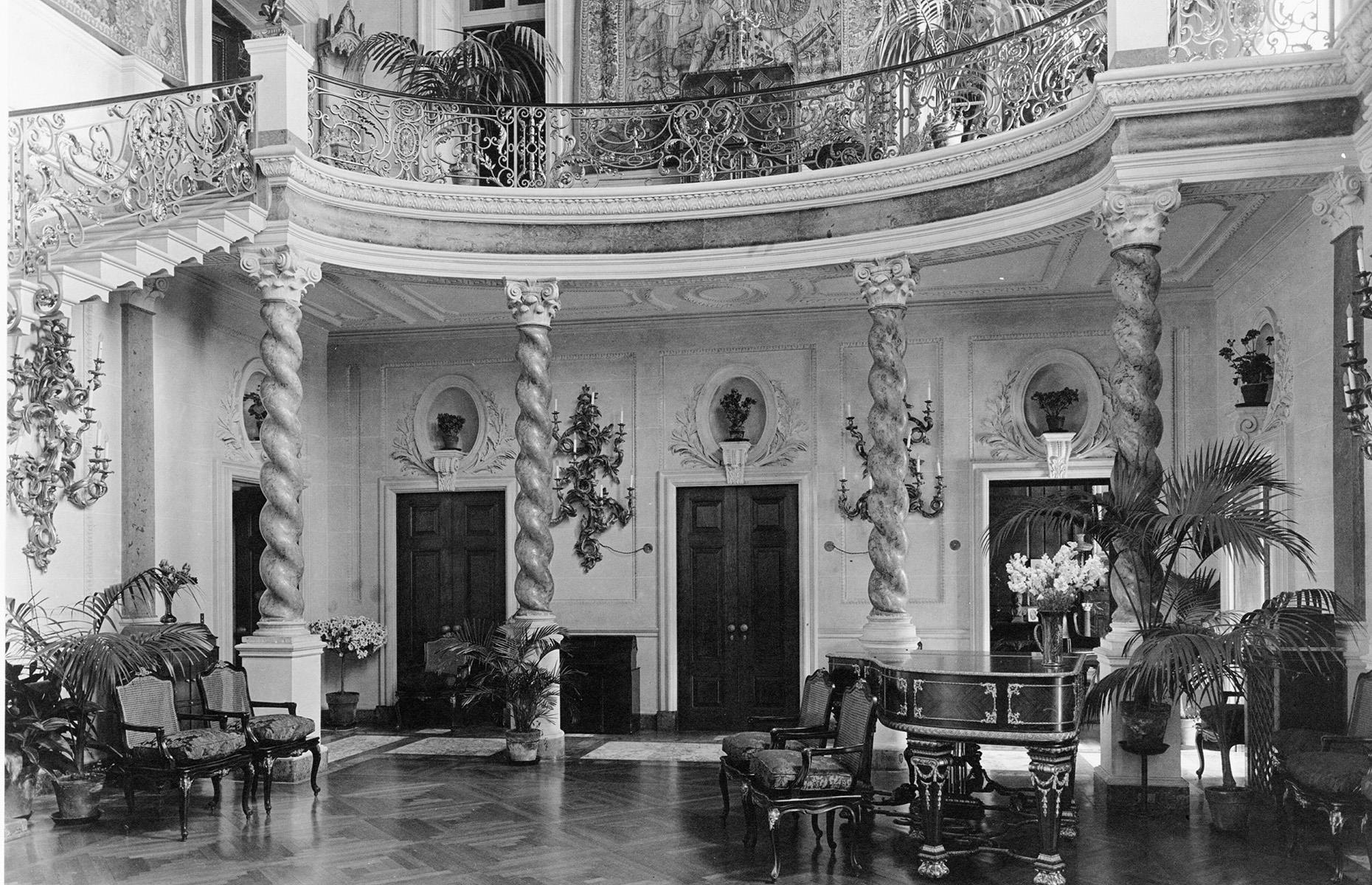 Early 1900s: the ballroom at the Larz Anderson mansion