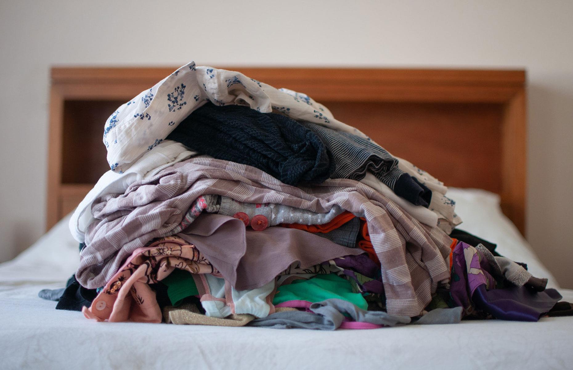 Not putting laundry away