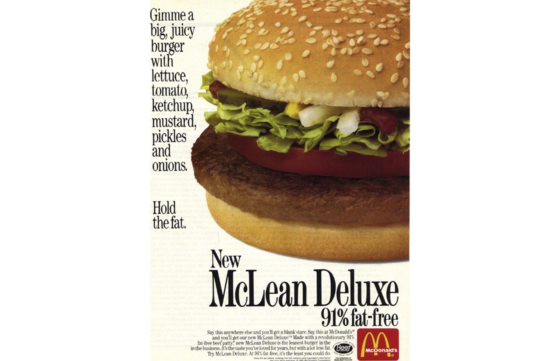 13. McLean Deluxe, McDonald’s, various location