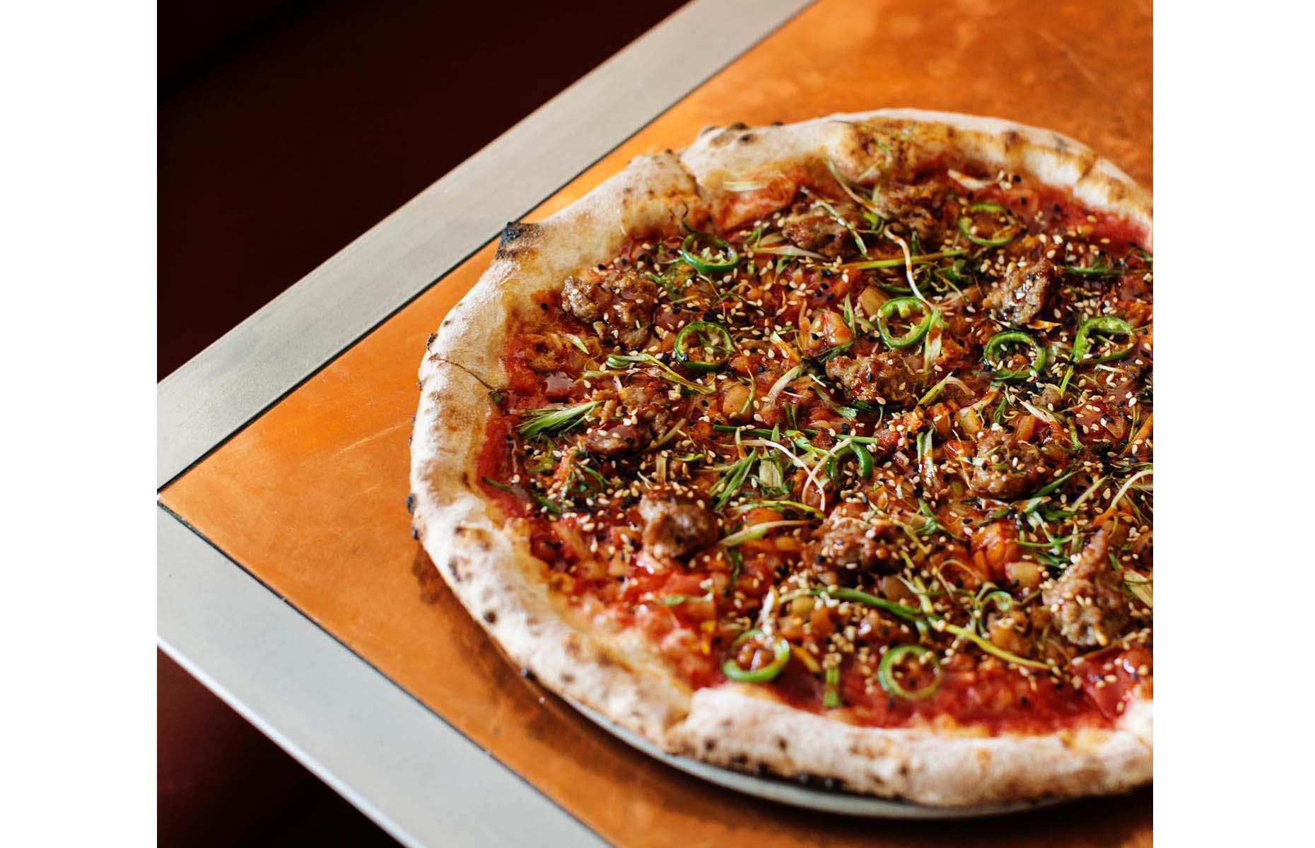 20. Pork and kimchi, Pizzeria Lola, Minneapolis, Minnesota, USA