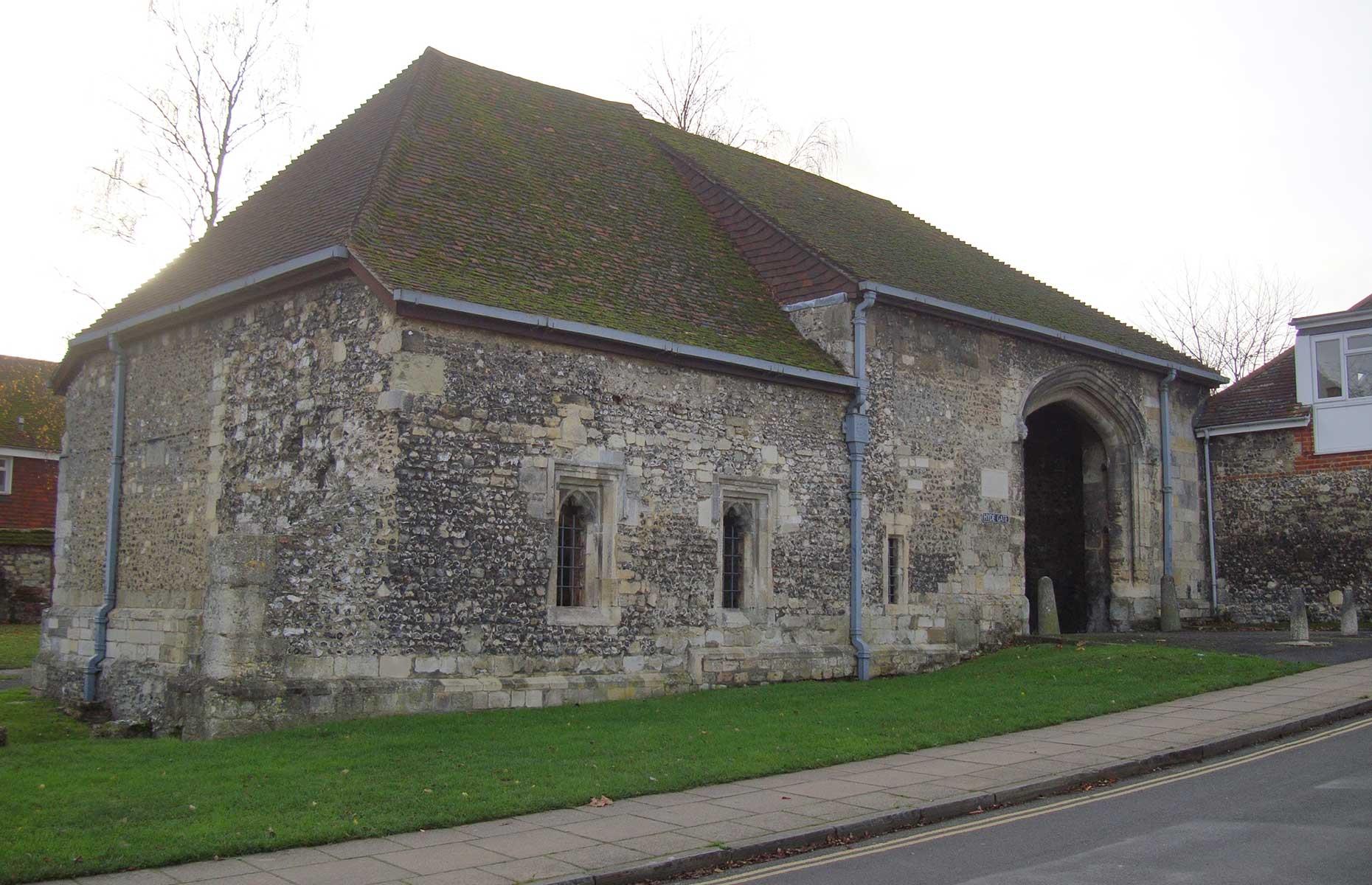 Medieval water tunnel, Winchester, England, UK