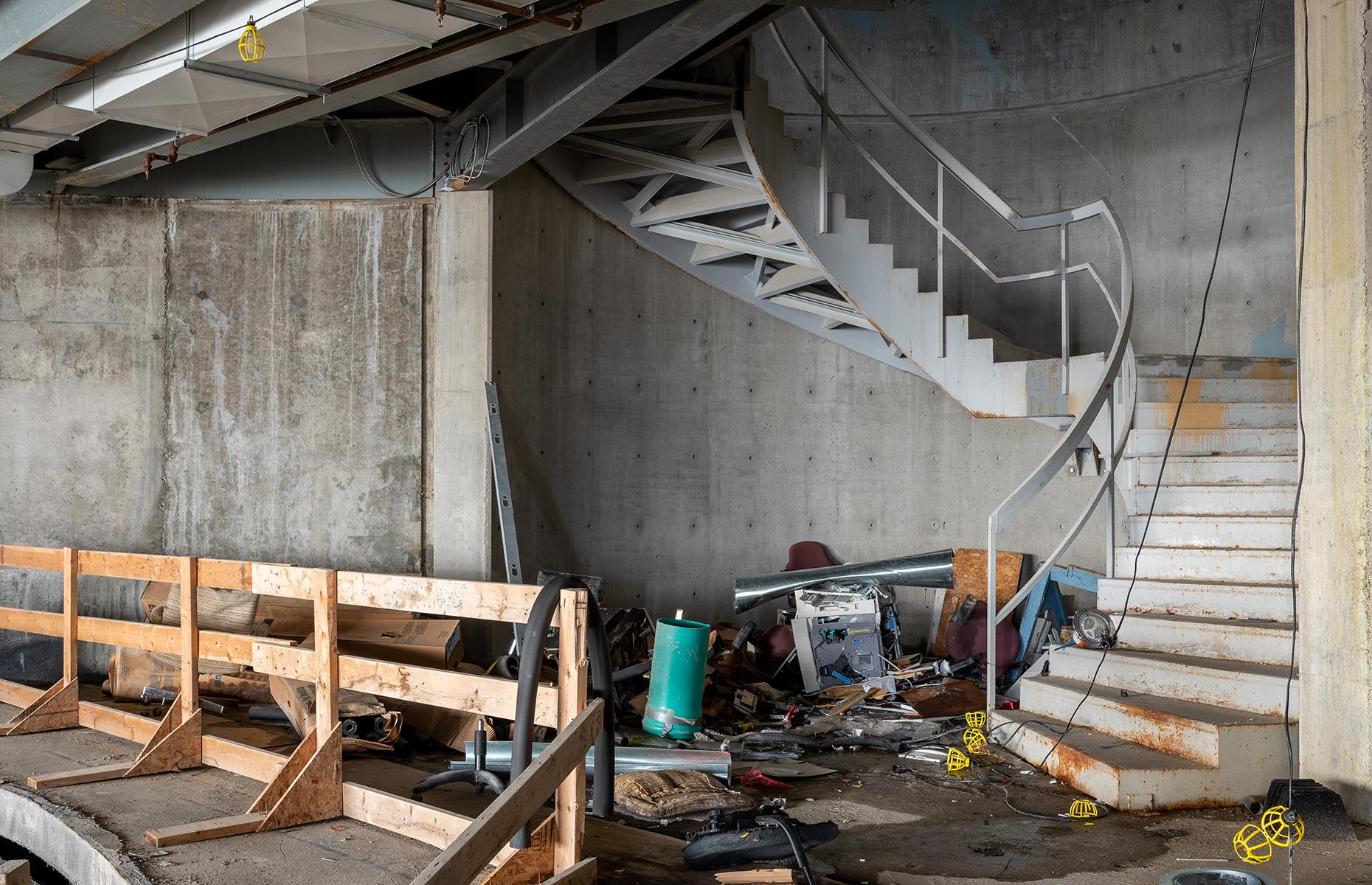A grand staircase