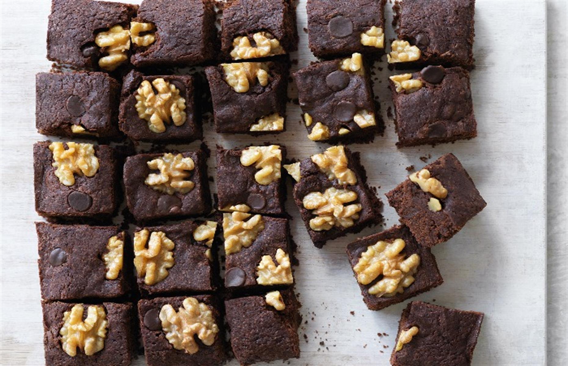 Fudgy espresso vegan brownies