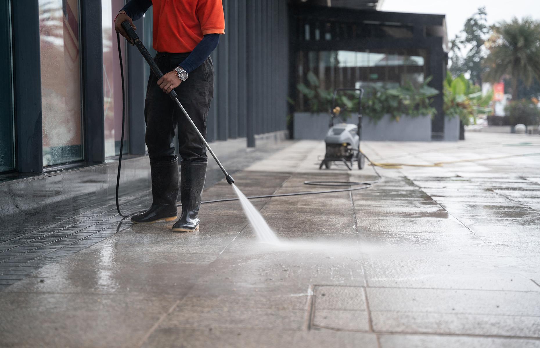 Washing away a new patio