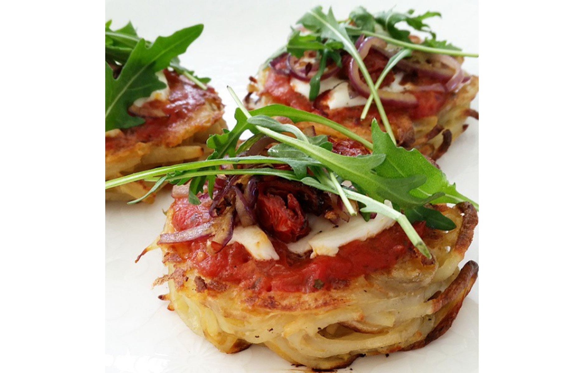 Spiralized veggie bun