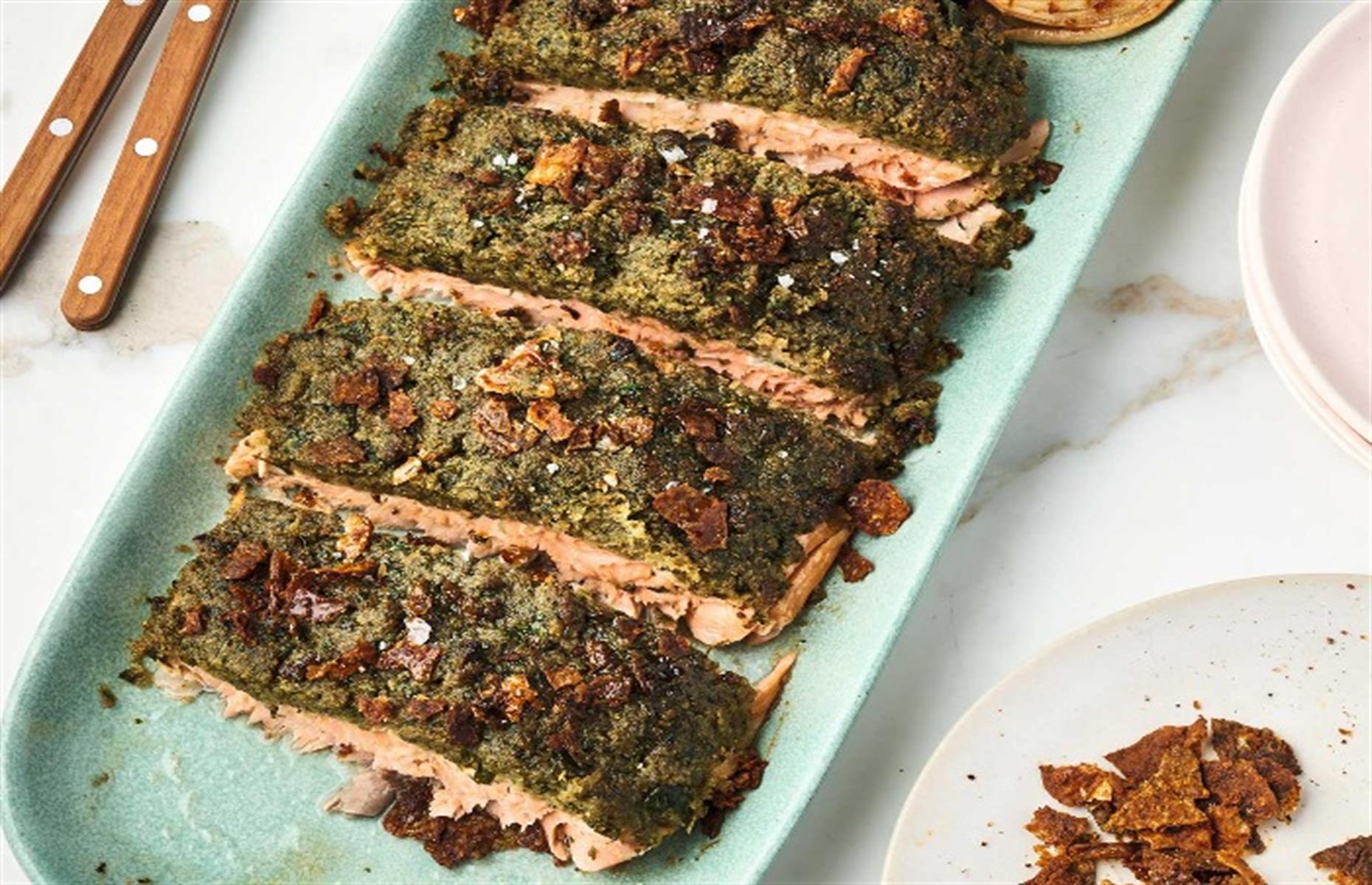 Salsa verde salmon