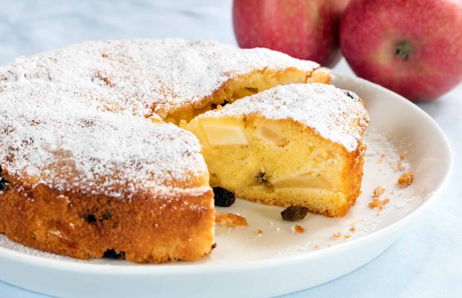 Cider and apple cake