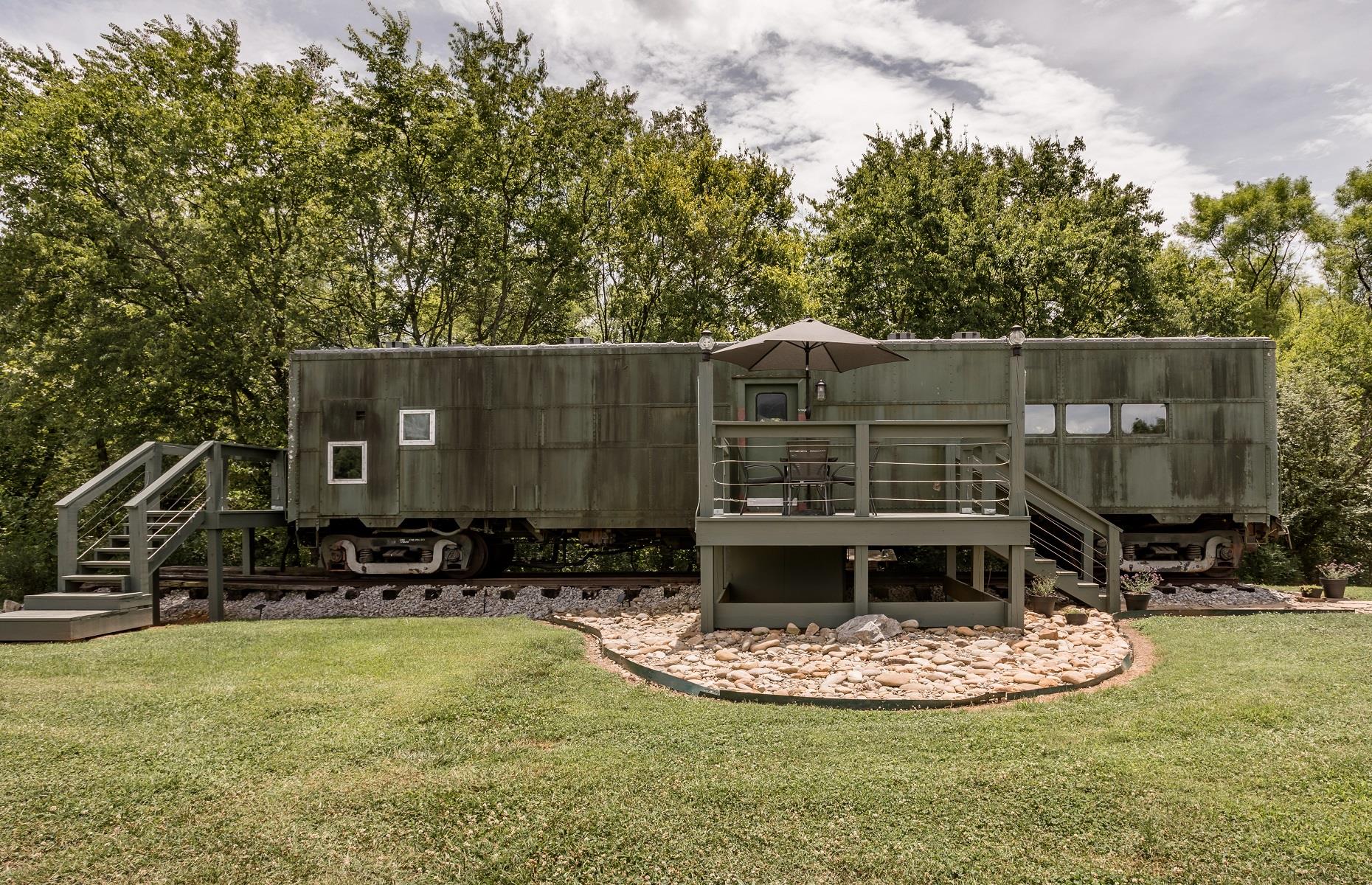 Converted WWII train car, Tennessee, USA
