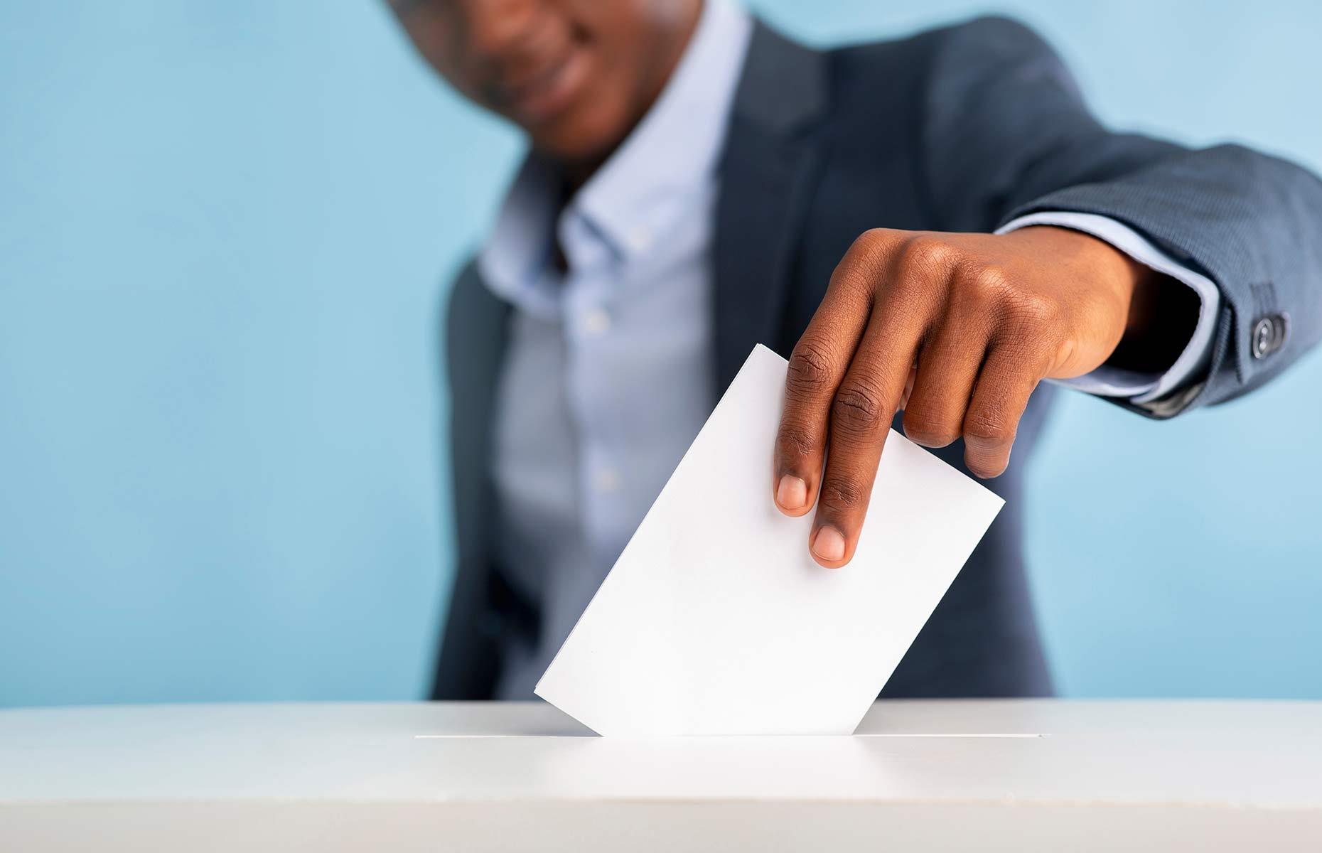 Not being registered to vote 