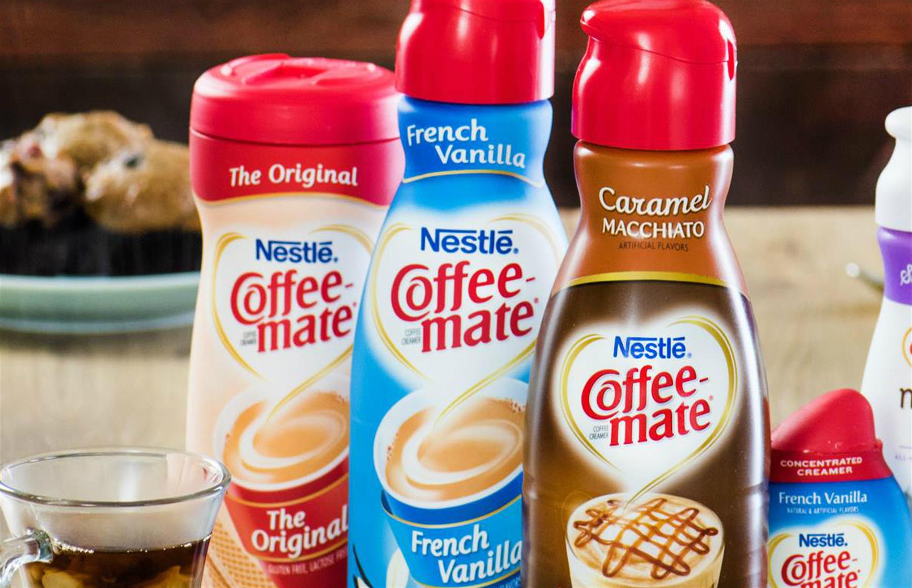 1. Coffee-mate coffee creamer (58.3% sugar) 