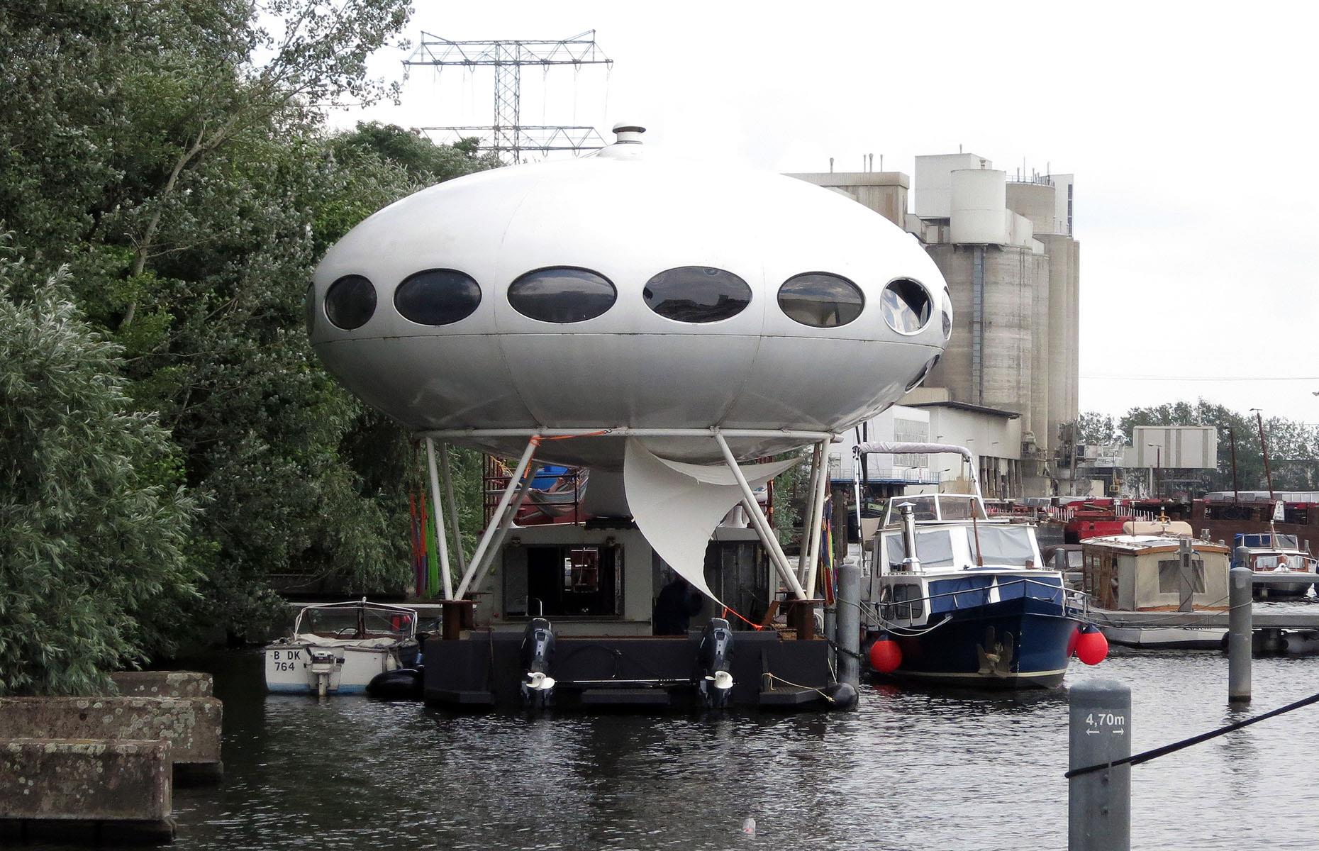 Iconic Futuro pod, Berlin, Germany