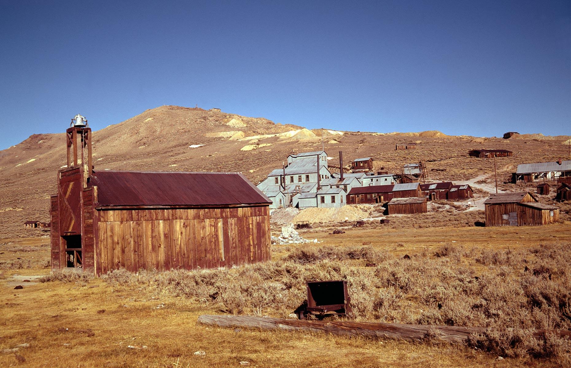 The eerie abandoned gold rush town of Bodie, California, USA