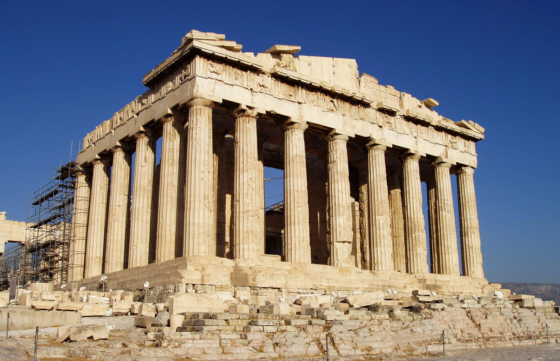 Die Vorlage: Parthenon, Athen, Griechenland