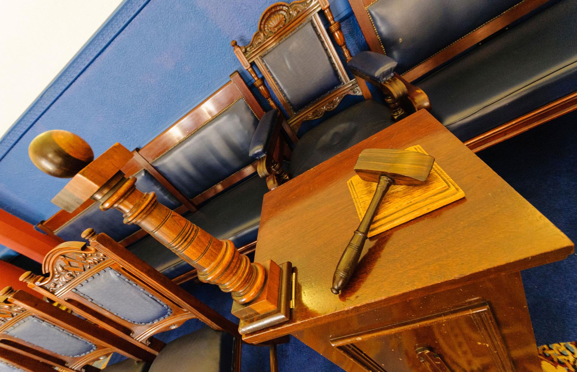 Masonic gavel, chisel and gauge