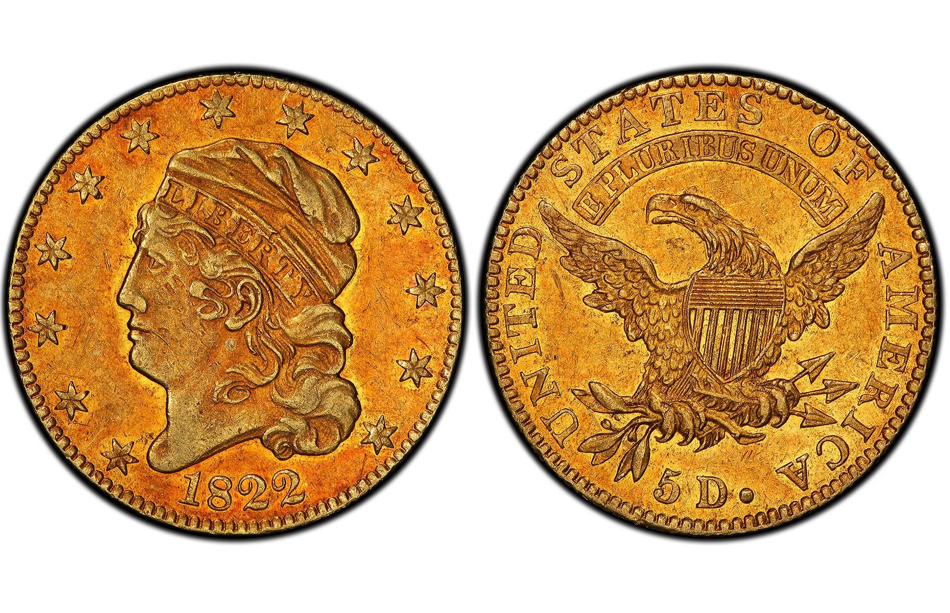 1822 Capped Bust Half Eagle: $8.4 million