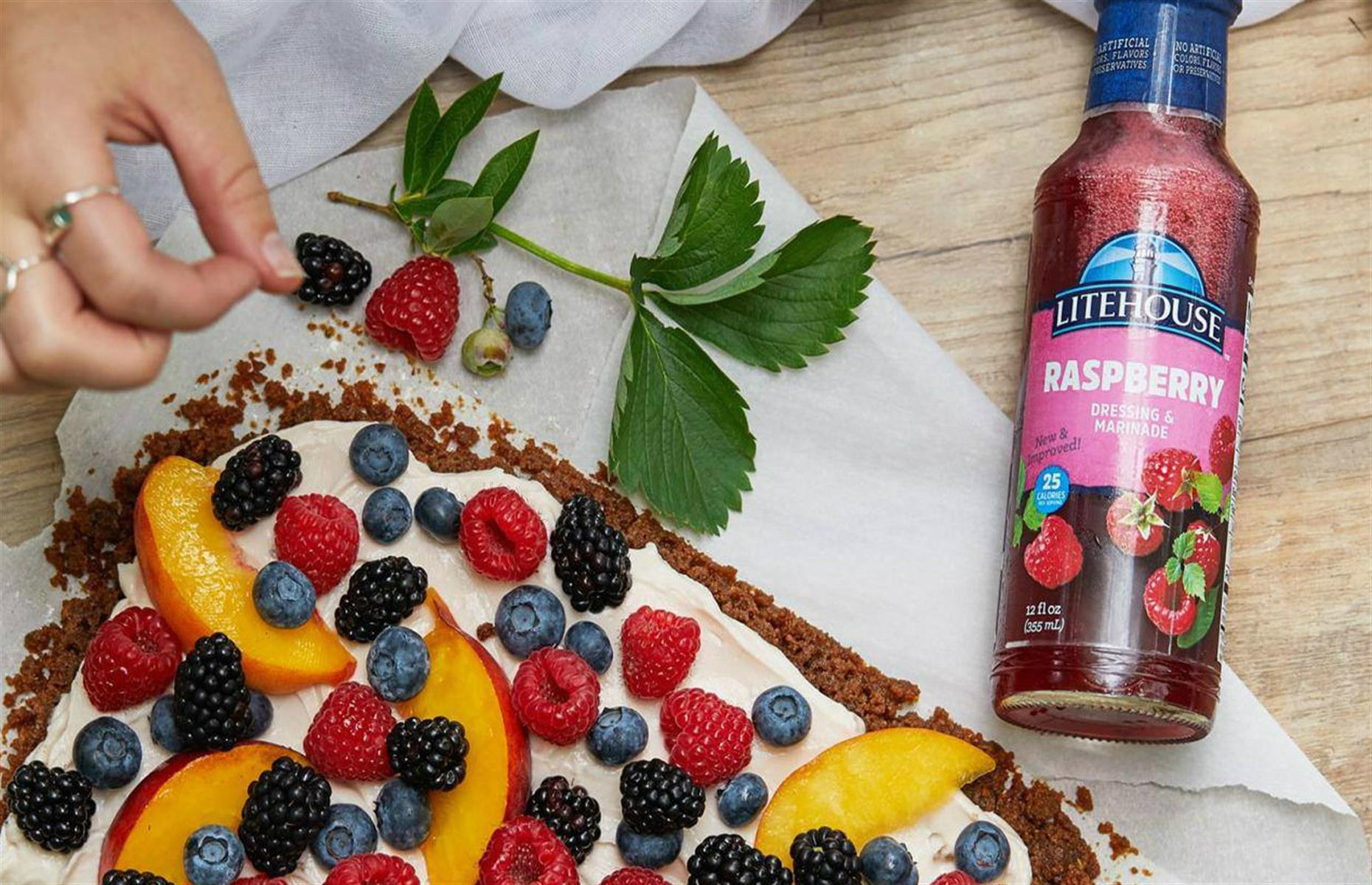 12. Litehouse raspberry dressing and marinade (16.7% sugars)