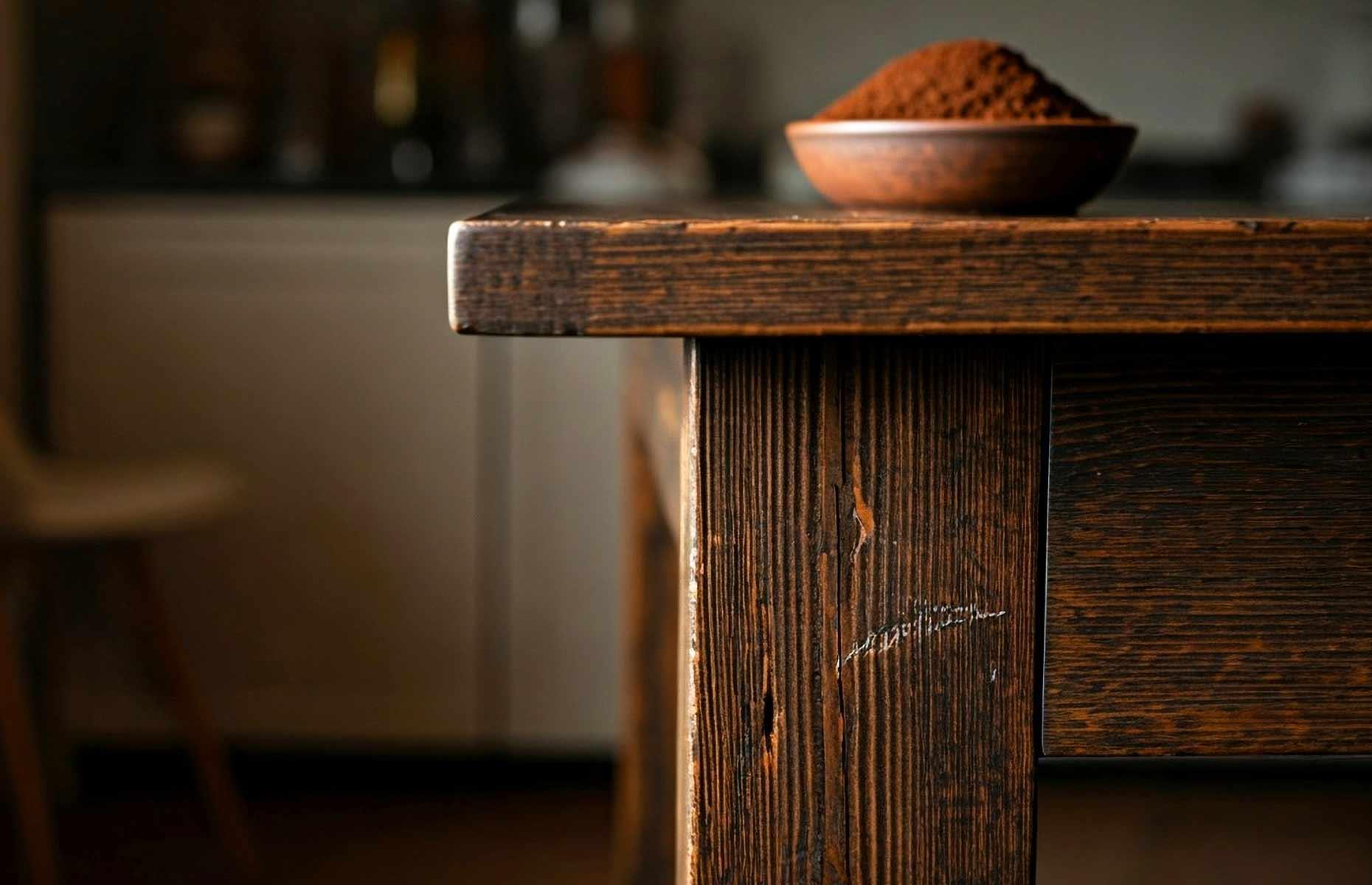 Conceal scratches on wooden furniture