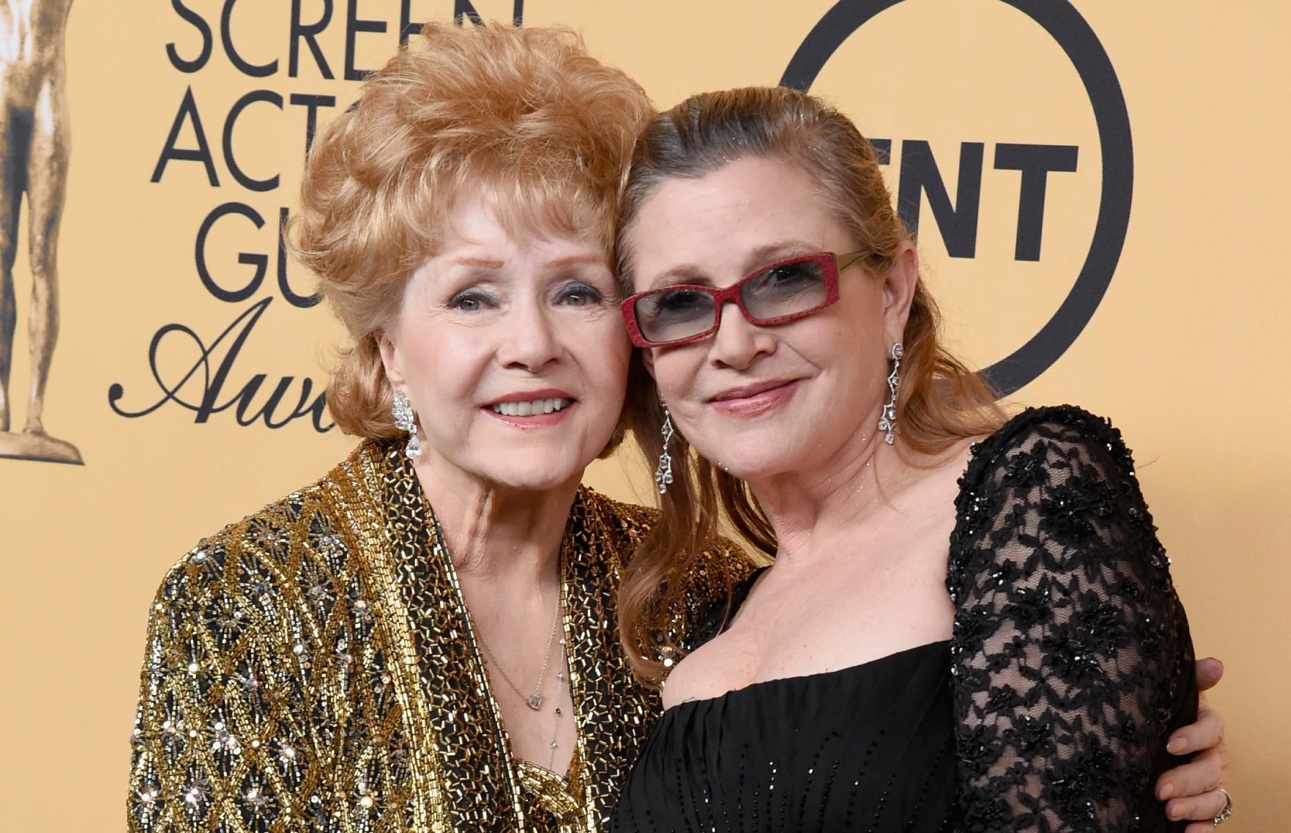 Debbie Reynolds and Carrie Fisher