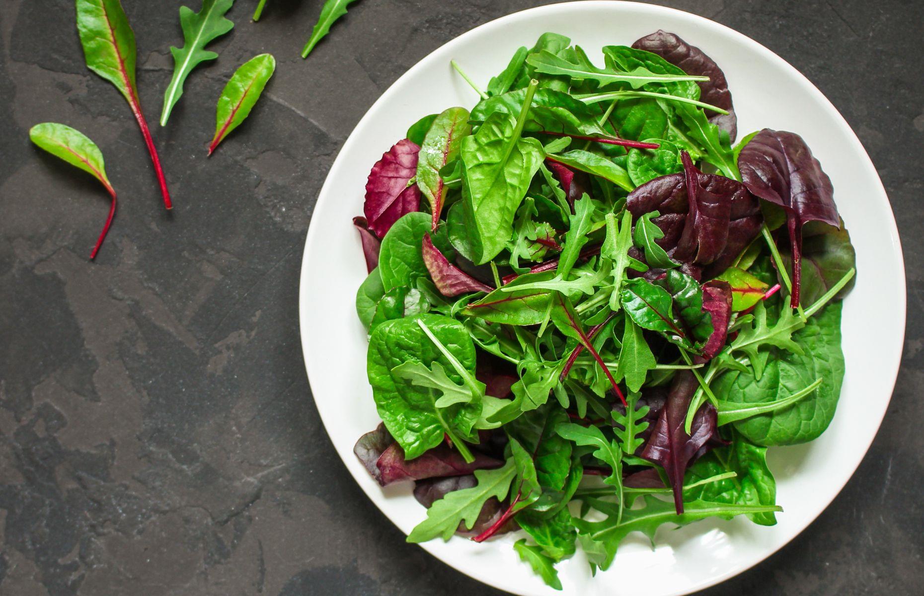 13. Salad leaves