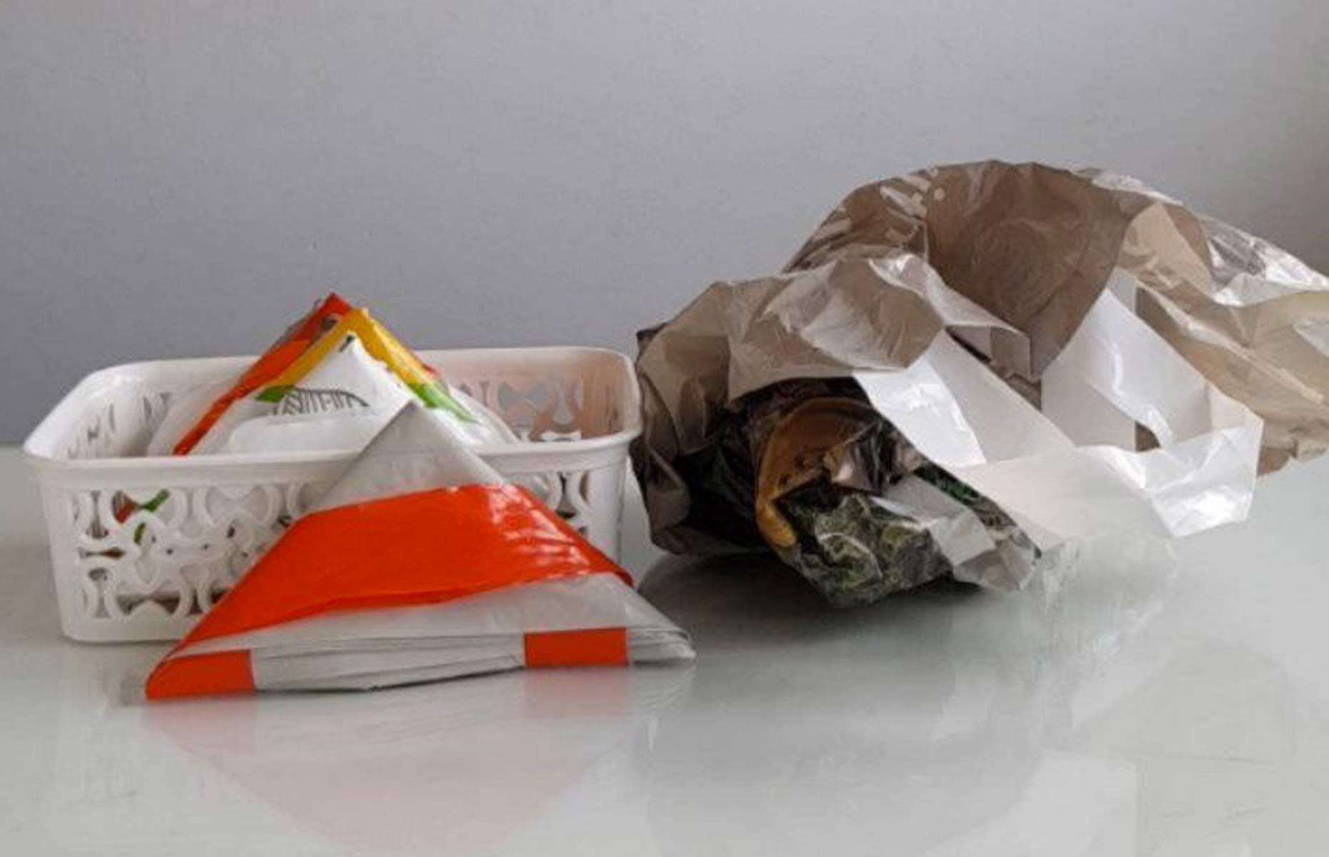 Keep shopping bags tidy