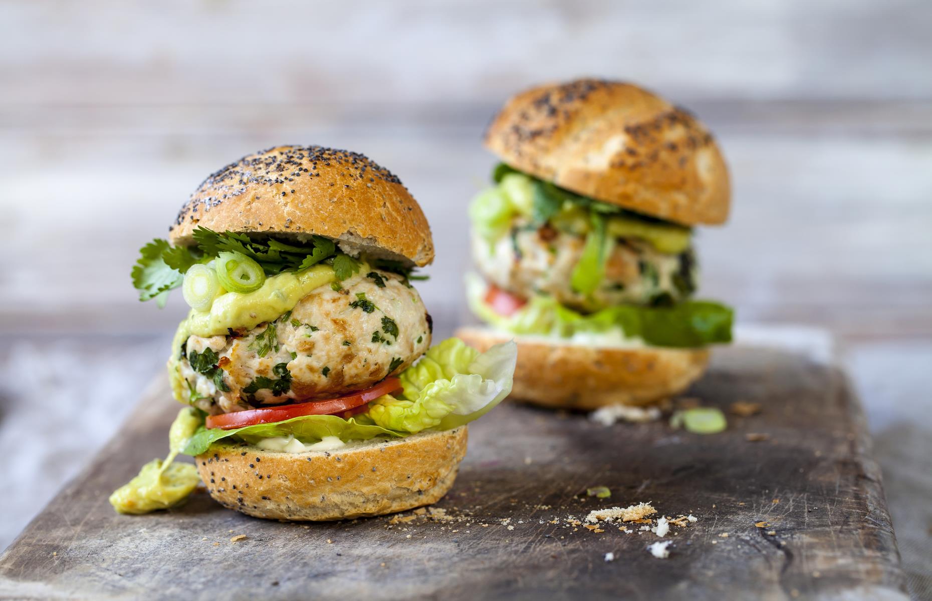 Mexican-inspired turkey burgers