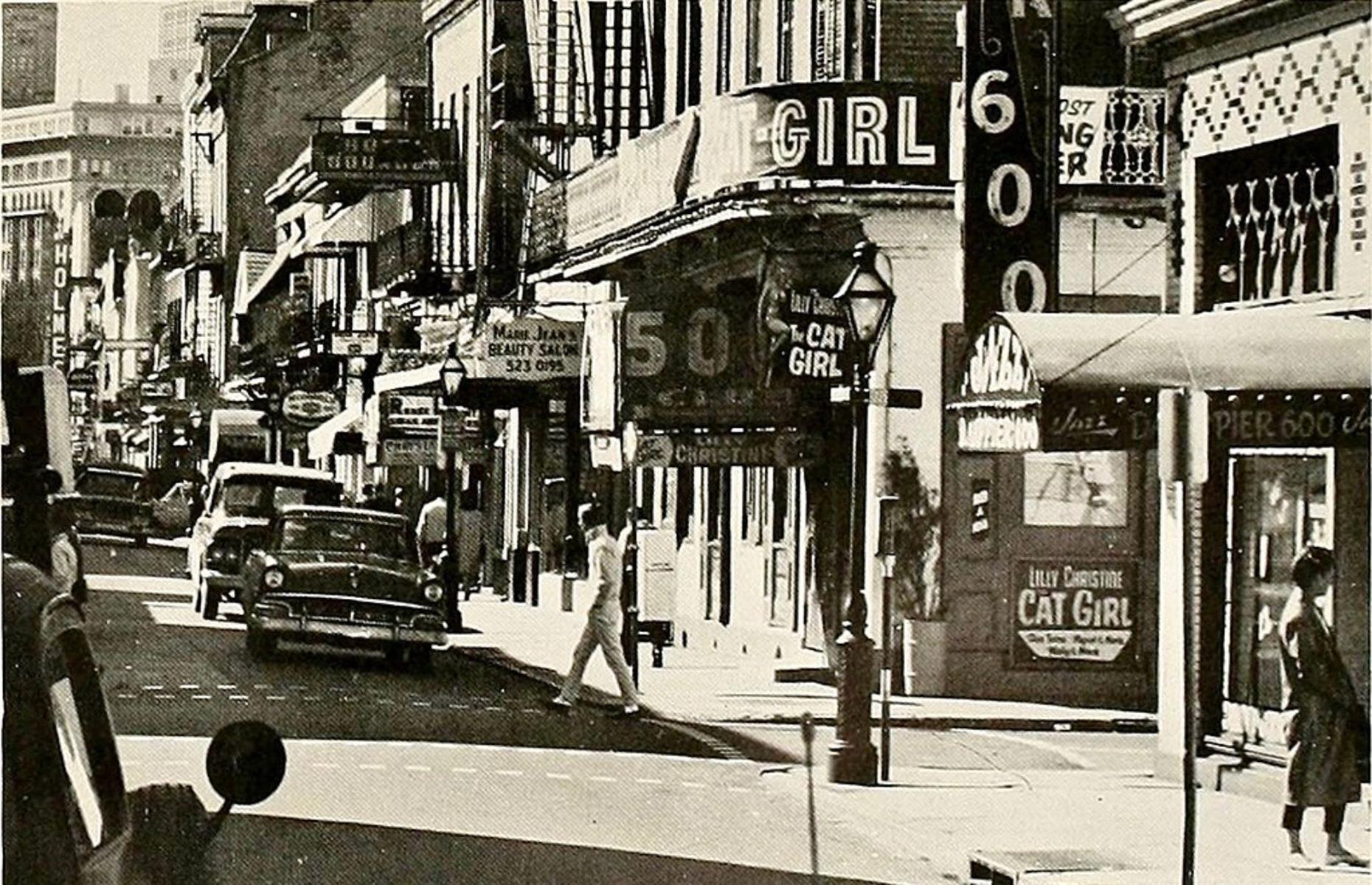 Then: Bourbon Street, New Orleans, Louisiana
