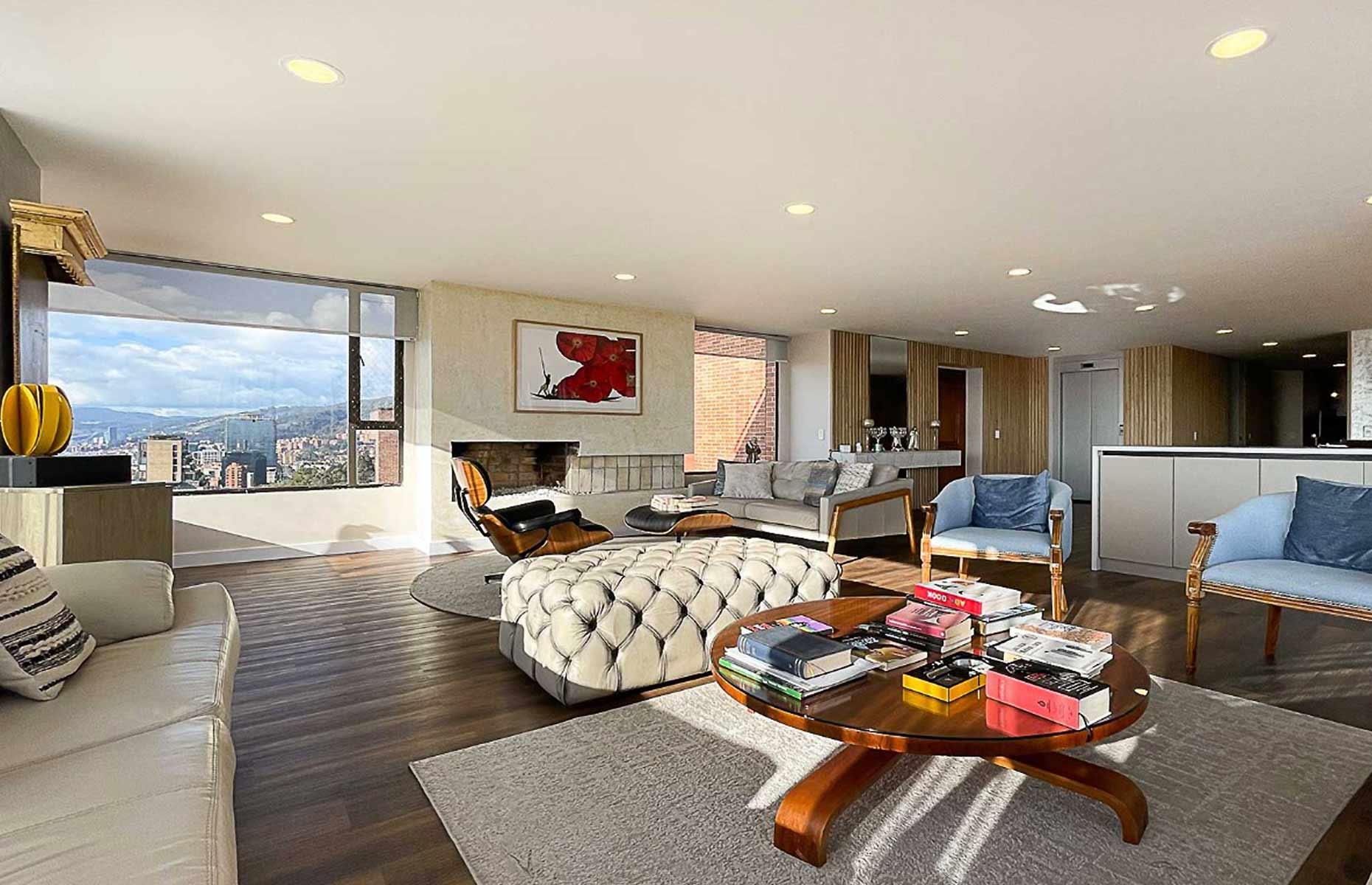 Three-bedroom penthouse, Bogotá, Colombia: £916,000 ($1.2m)