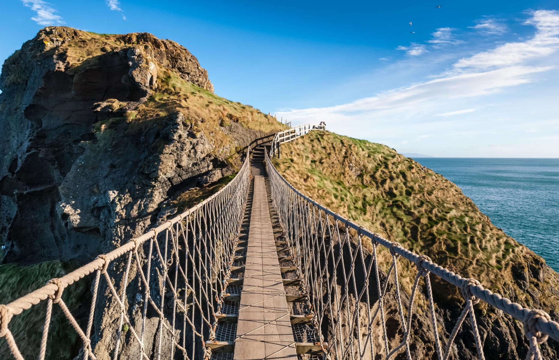 The Carrick-a-Rede Rope Bridge, County Antrim, Northern Ireland