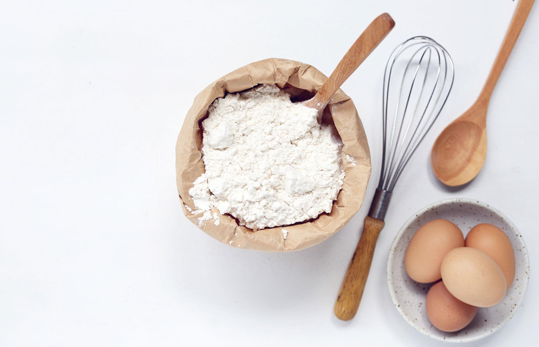 Use plain flour