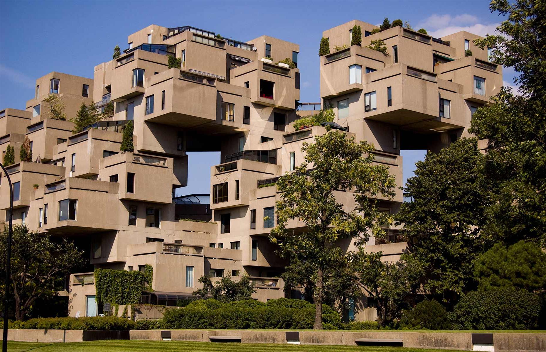 1969: experimental apartment blocks