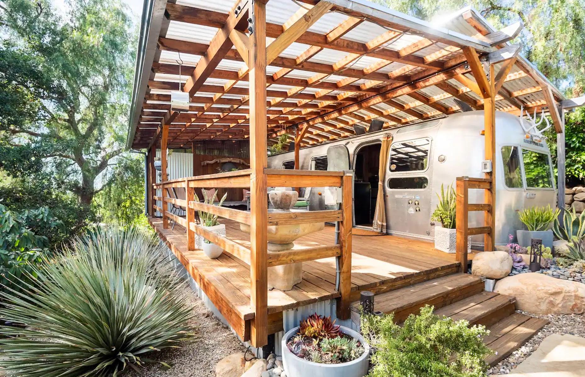 Converted 1974 airstream, California, USA