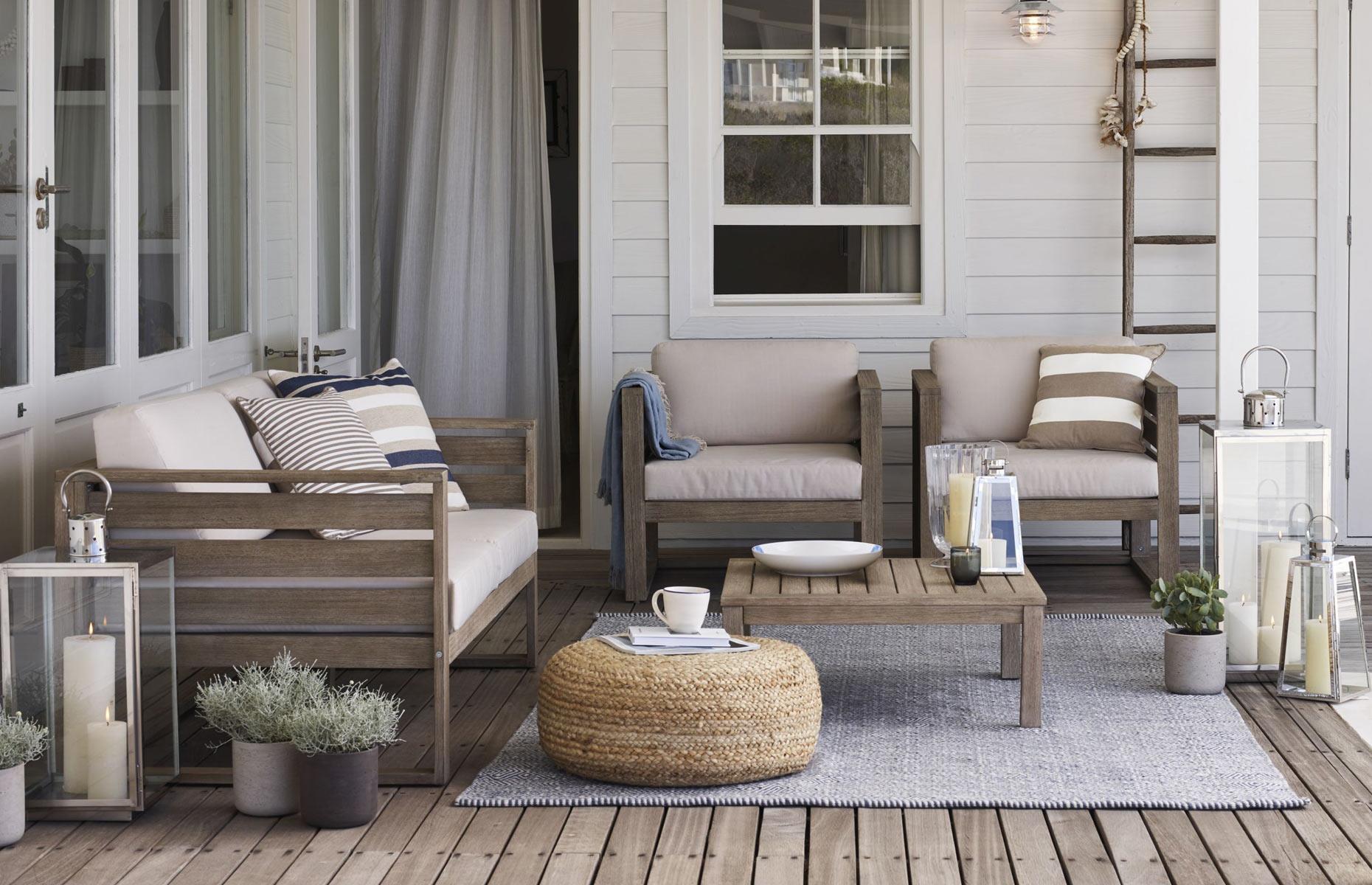Set up a terrace by the tide