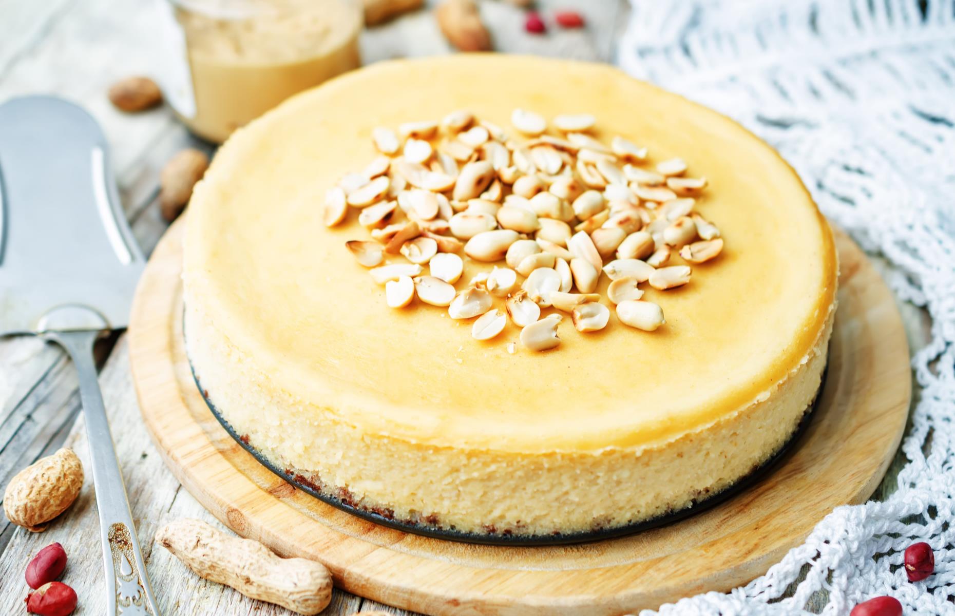 Vegan peanut butter cheesecake