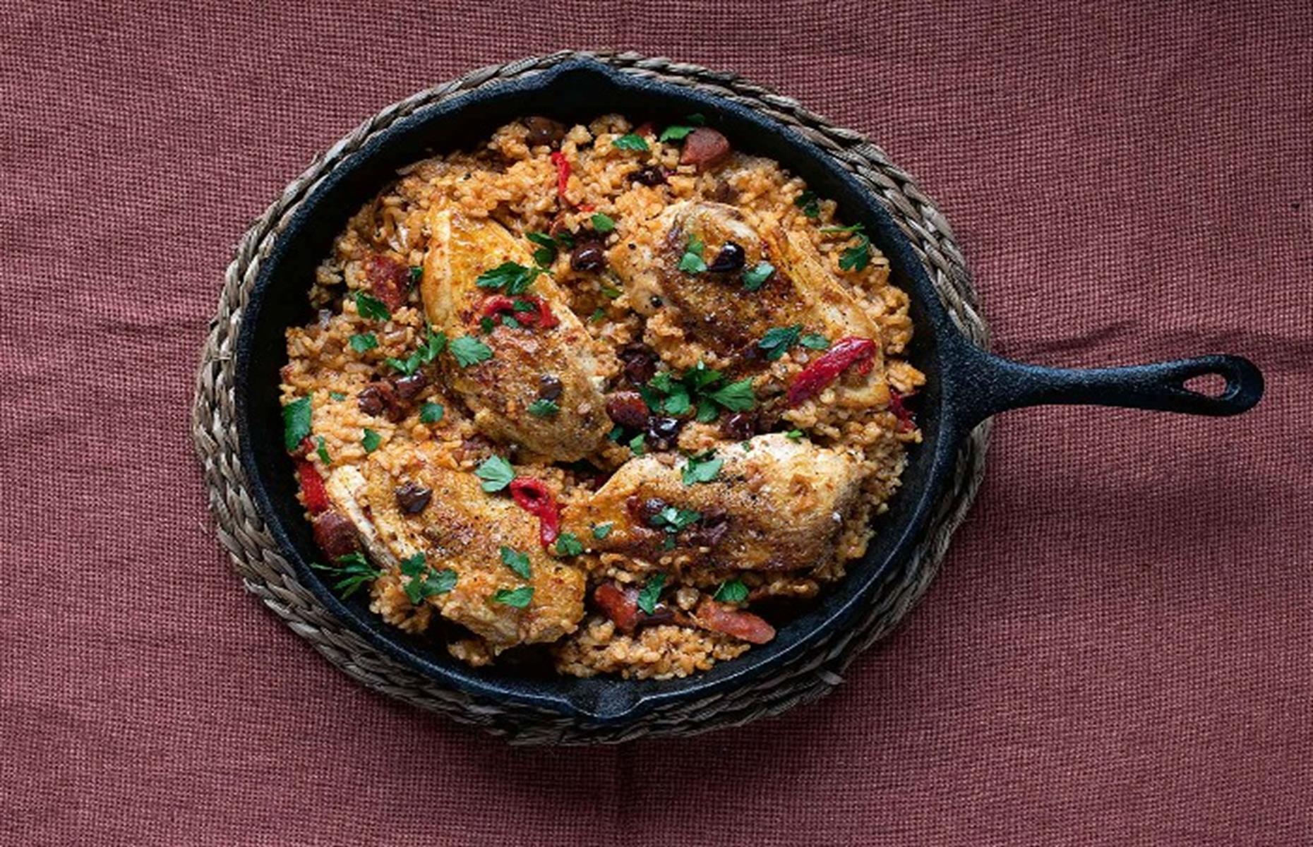 54. Spanish chicken with rice