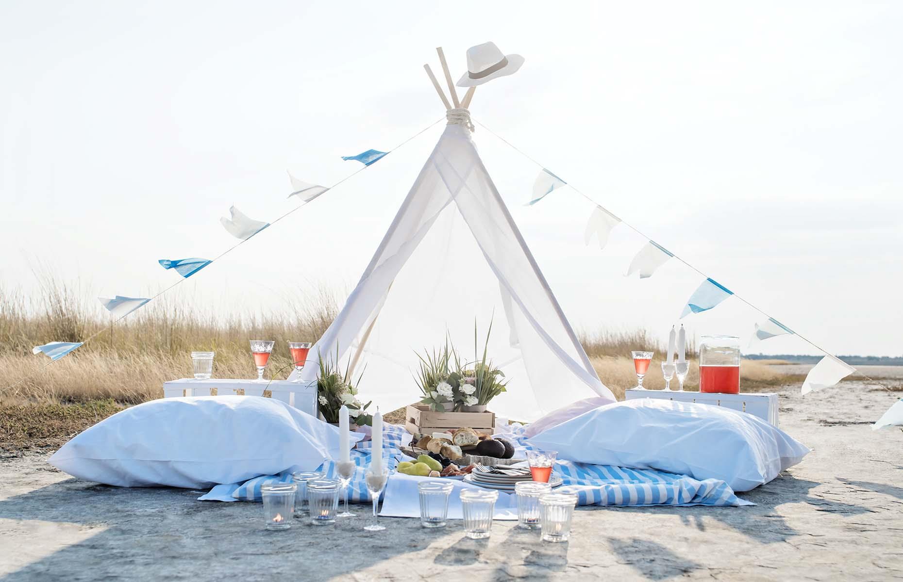 The best picnic sidekick? A tent.