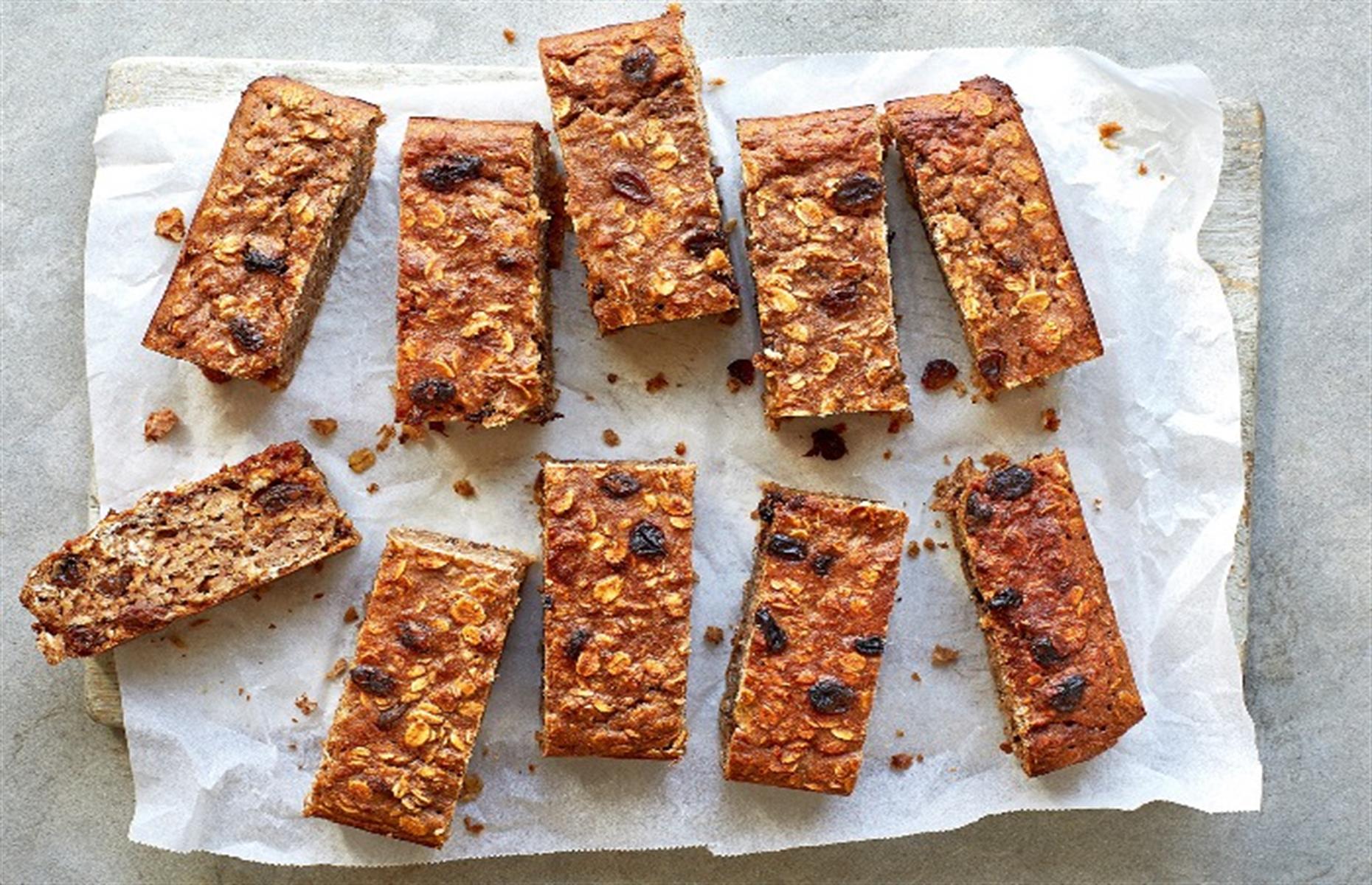 46. Peanut butter and banana oat bars