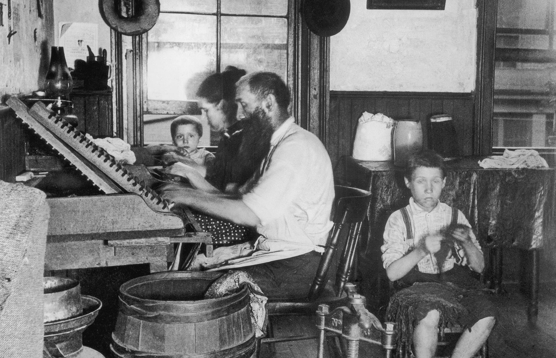 1890s: ...and families had to work extremely hard to get by