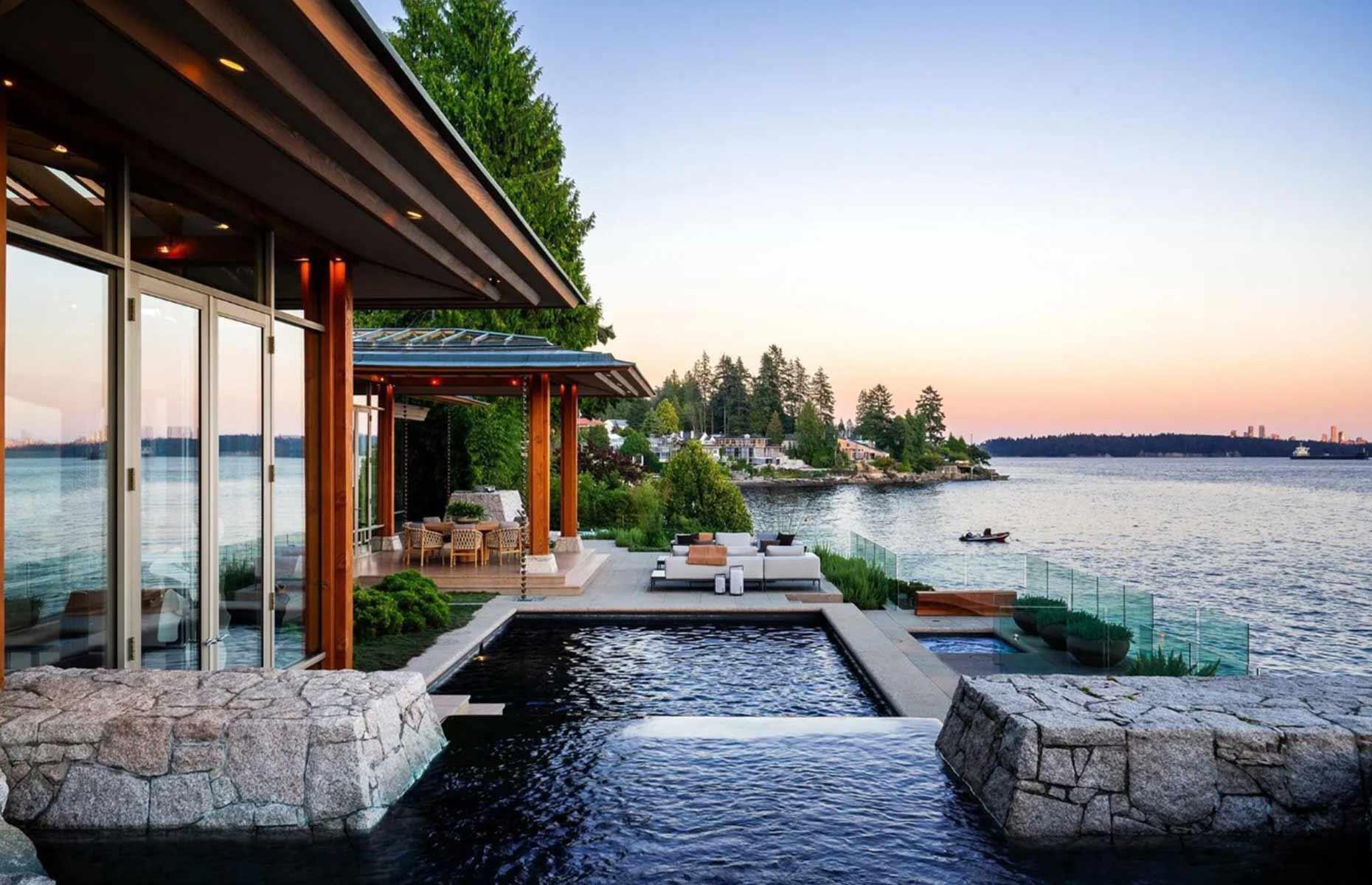Waterfront mansion, British Columbia, Canada: £32 million ($42.5m)