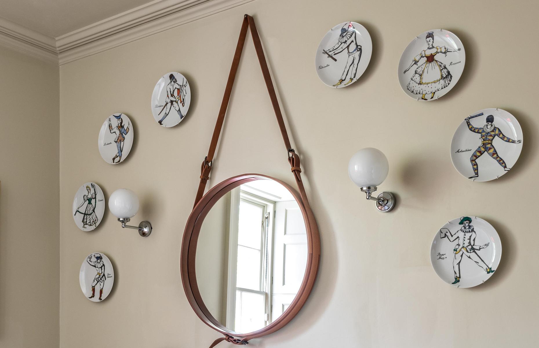 Plates on walls