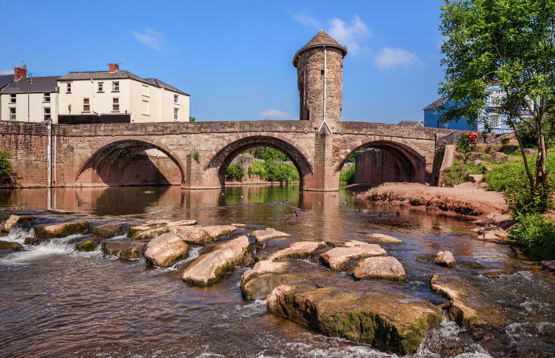 Monnow Bridge, Monmouth, Wales