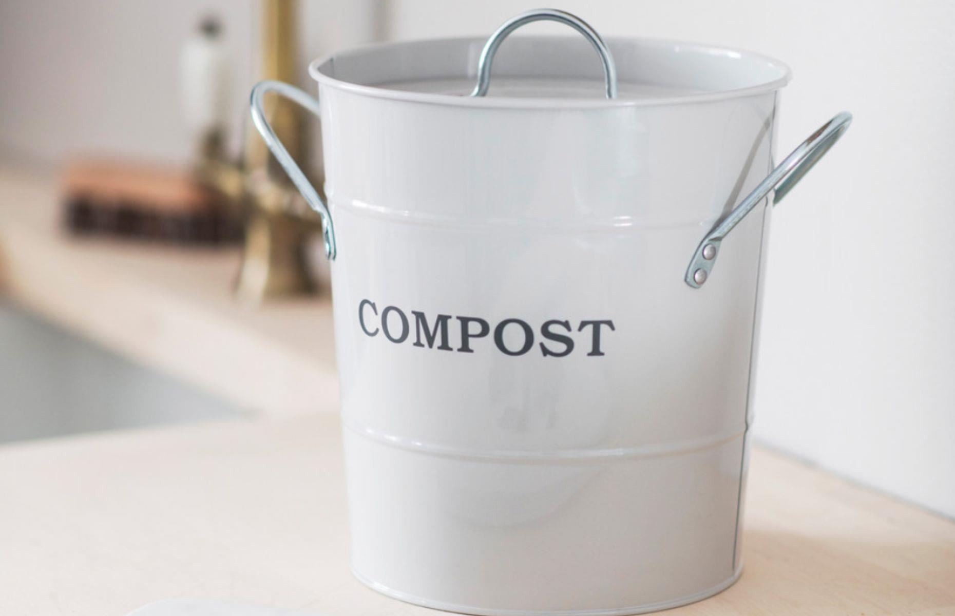 Keep a compost caddy in the kitchen