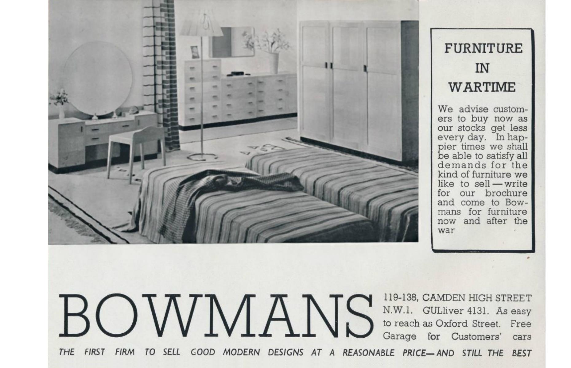 1942: Bowmans furniture