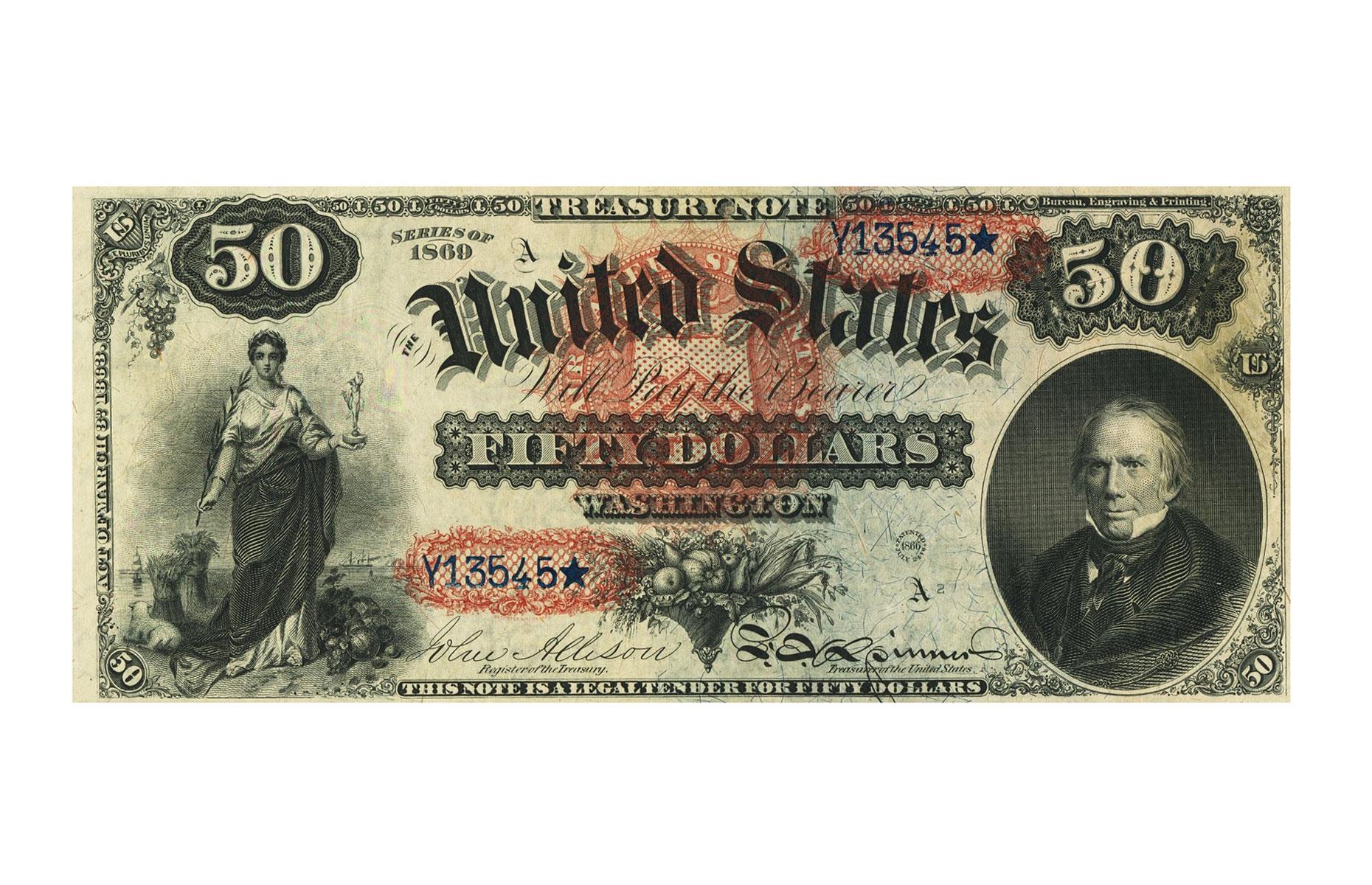 USA 1869 Fr.151 $50 Bill – $176,250 (£142k)