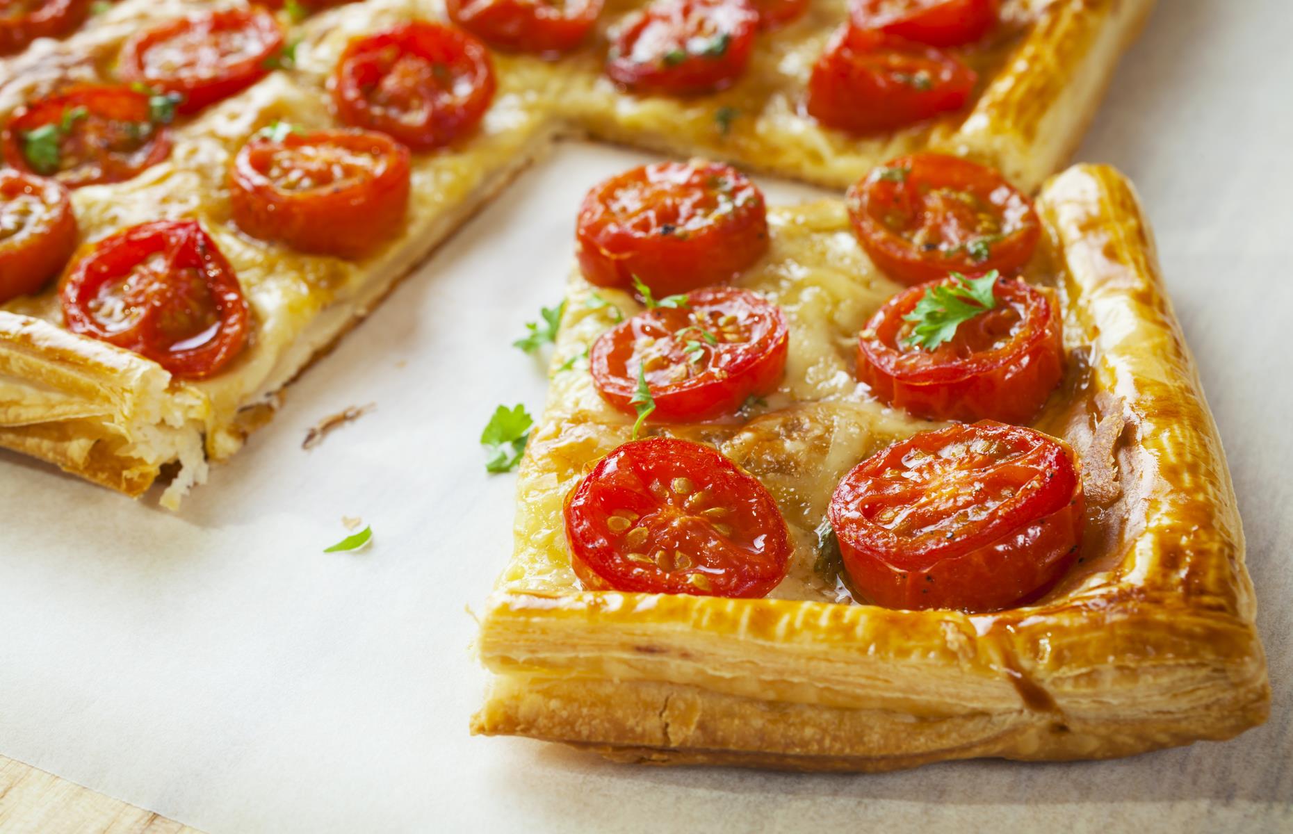Use shop-bought puff pastry for a quick tart
