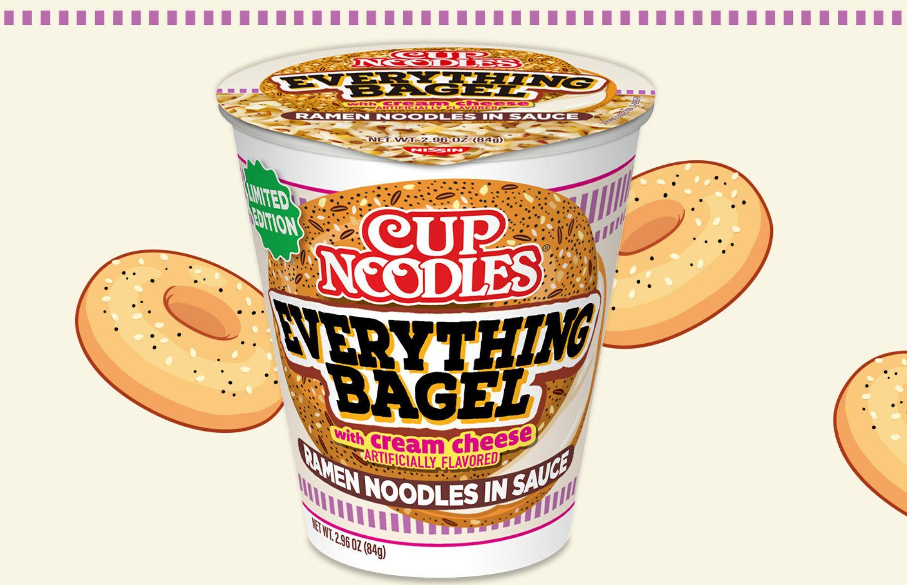 17. Cup Noodles Everything Bagel with Cream Cheese